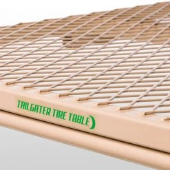 Wholesale 🎁 Tail Gaiter Tire Table Camp Tables Large Steel Tire Table 🧨 -Camp Furniture Sales Shop TAN D2